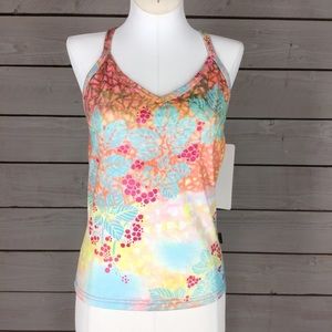 Tropical Print Yoga Tank